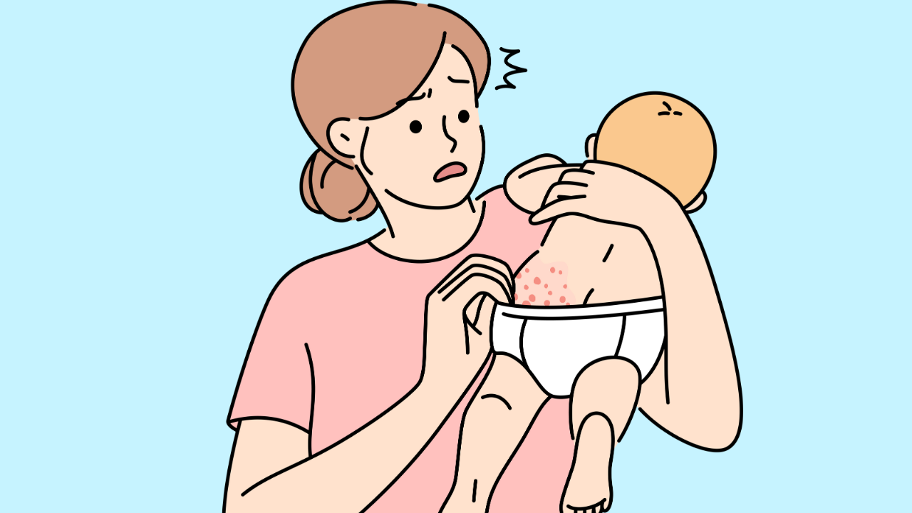 まずは落ち着いて！様子を見ても大丈夫な乳児湿疹の症状